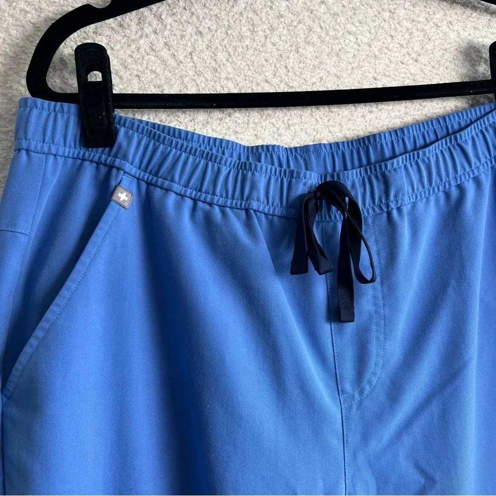 Figs Men’s Technical Collection‎ Ceil Blue Tansen Joggers Scrub Pants Size XL